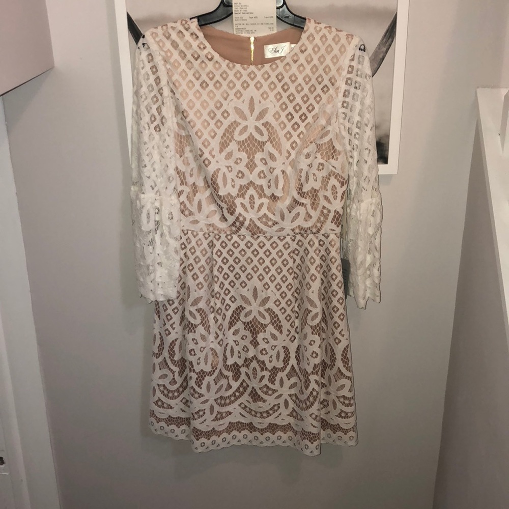 Ivory Bell sleeve wedding/elopement dress